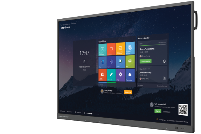 Clevertouch software and R-VCS apps